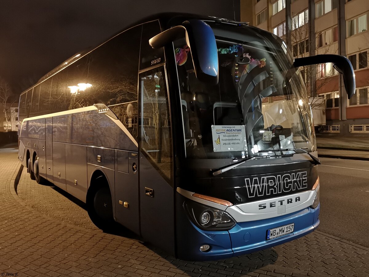 Setra 516 HD von Wricke Touristik aus Deutschland in Neubrandenburg.