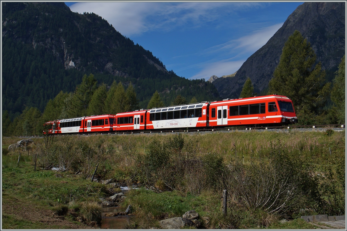 SNCF TER kurz vor Vallorcine. 
28. Augst 2015