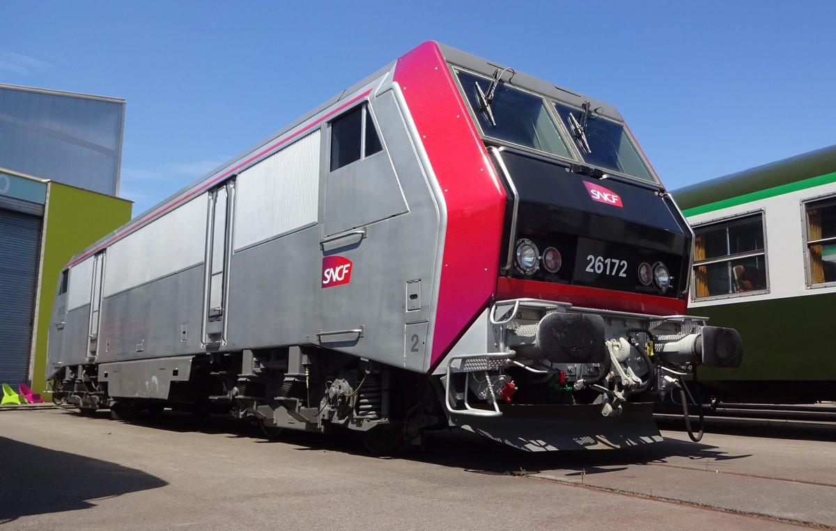 So jung und schön ein Museumsexponat! SNCF 26172 ist es leider gelungen, hier am 30 Mai 2019 ins Cité du Train in Mulhouse.