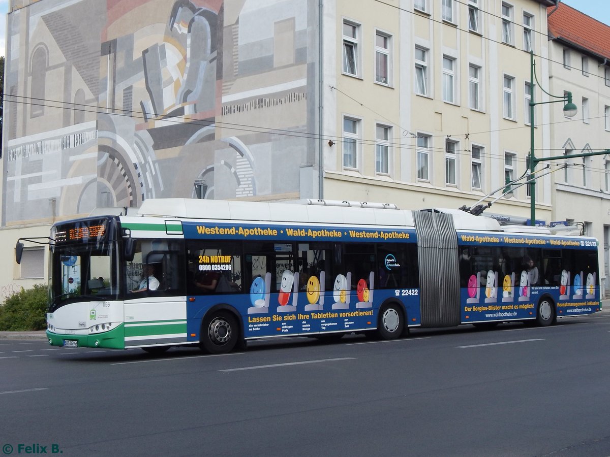 Solaris Trollino 18 der Barnimer Busgesellschaft in Eberswalde.