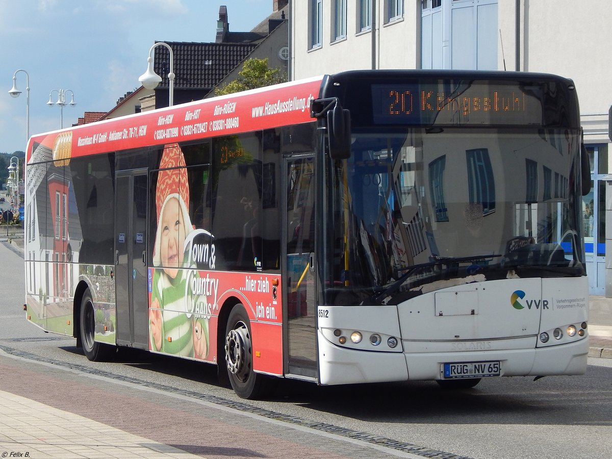 Solaris Urbino 12 der VVR in Sassnitz. 