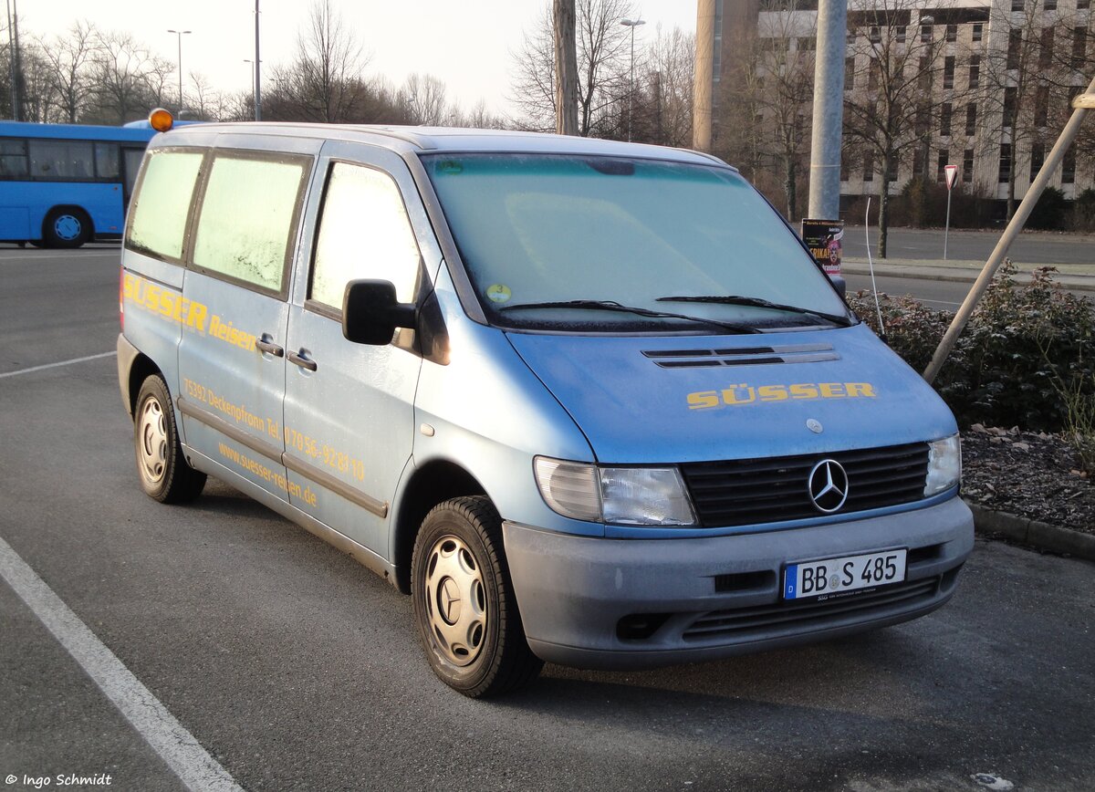 Süsser Reisen & Transport aus Deckenpfronn | BB-S 485 | Mercedes-Benz Vito | 15.02.2015 in Sindelfingen