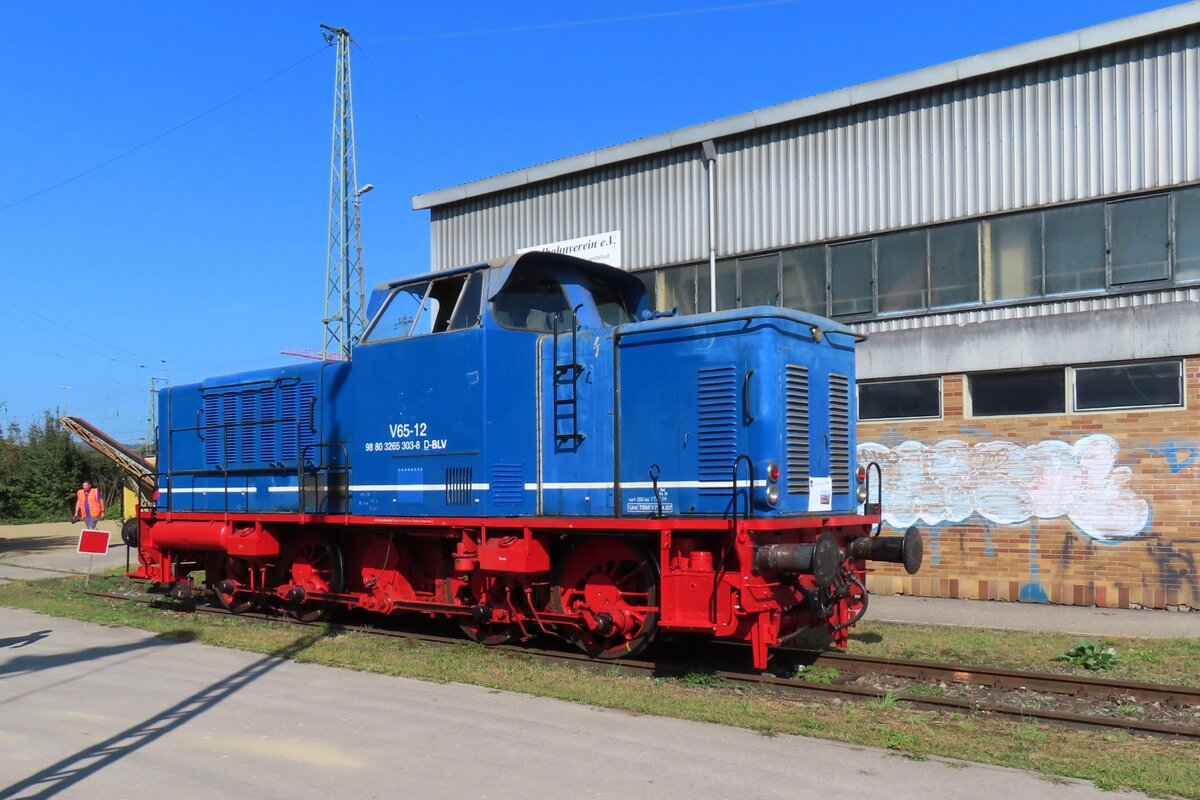 Tag der Schiene 16 September 2023 ins bw Landshut (Bay): V65-12 der Bayerische Localbahn steht dessen Tag ins Bw, das frs Publikum offengesteld war.