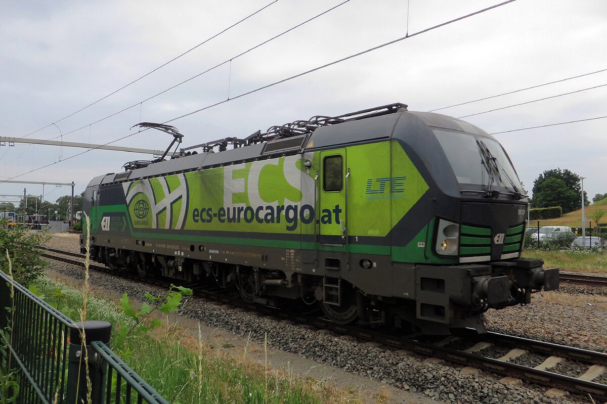 Tfzf für LTE 193 729 durch Wijchen am grauen 25 Juni 2021.