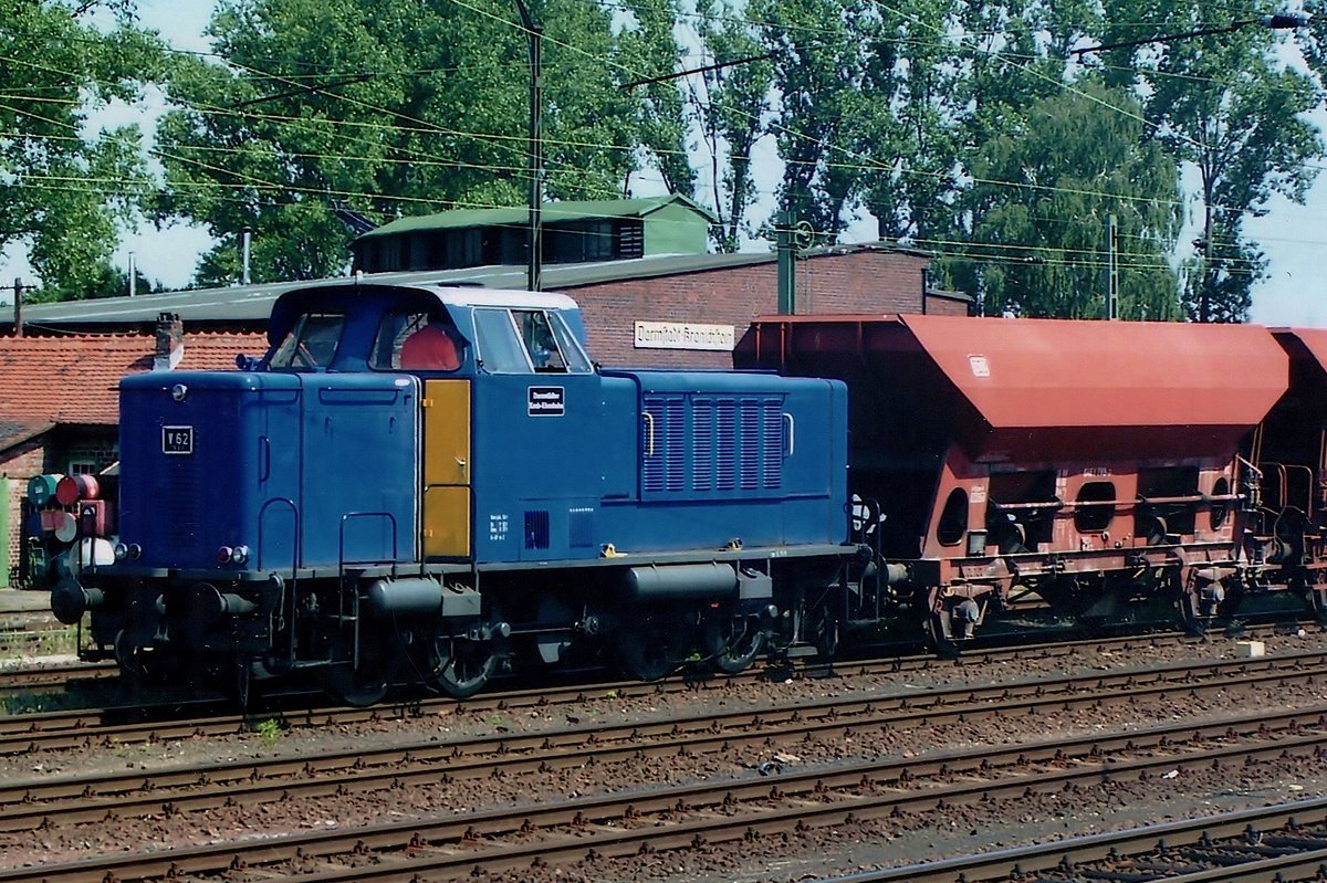 V 62 der Darmstadter Kleinbahn steht am 29 Mai 2008 in Darmstadt-Kranichstein.