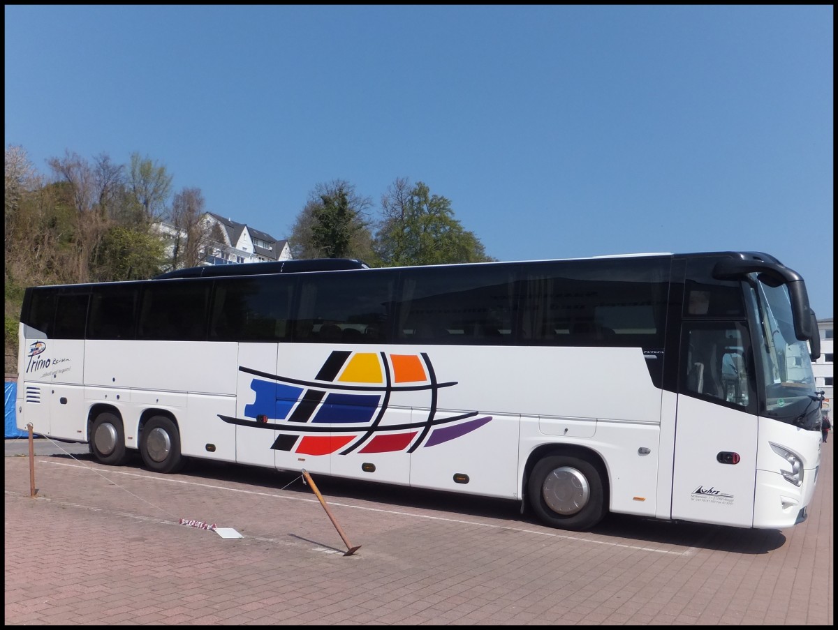 VDL Futura von Primo-Reisen aus Deutschland im Stadthafen Sassnitz.