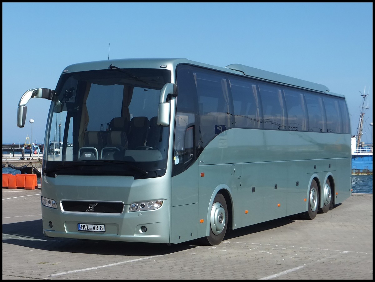 Volvo 9700 von Brandenburgbus aus Deutschland im Stadthafen Sassnitz.