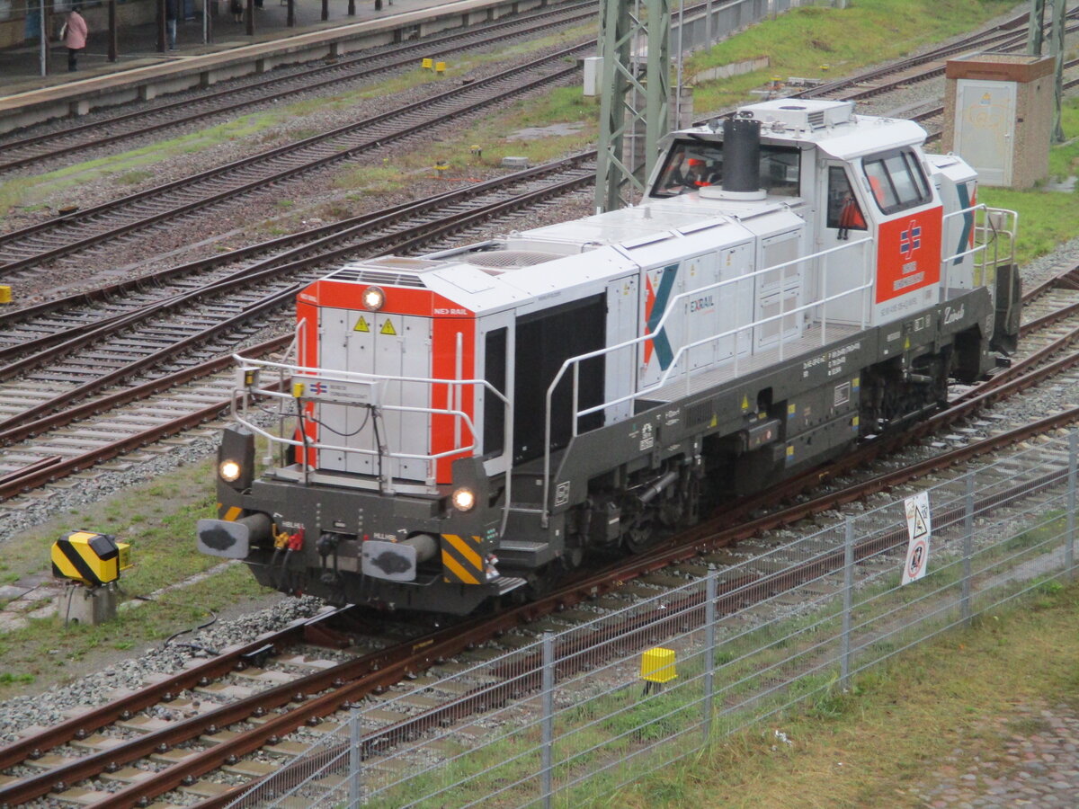 Von der Fussgängerbrücke in Bergen/Rügen,konnte ich die NXRL 4185 126,am 12.Oktober 2025,fotografieren.