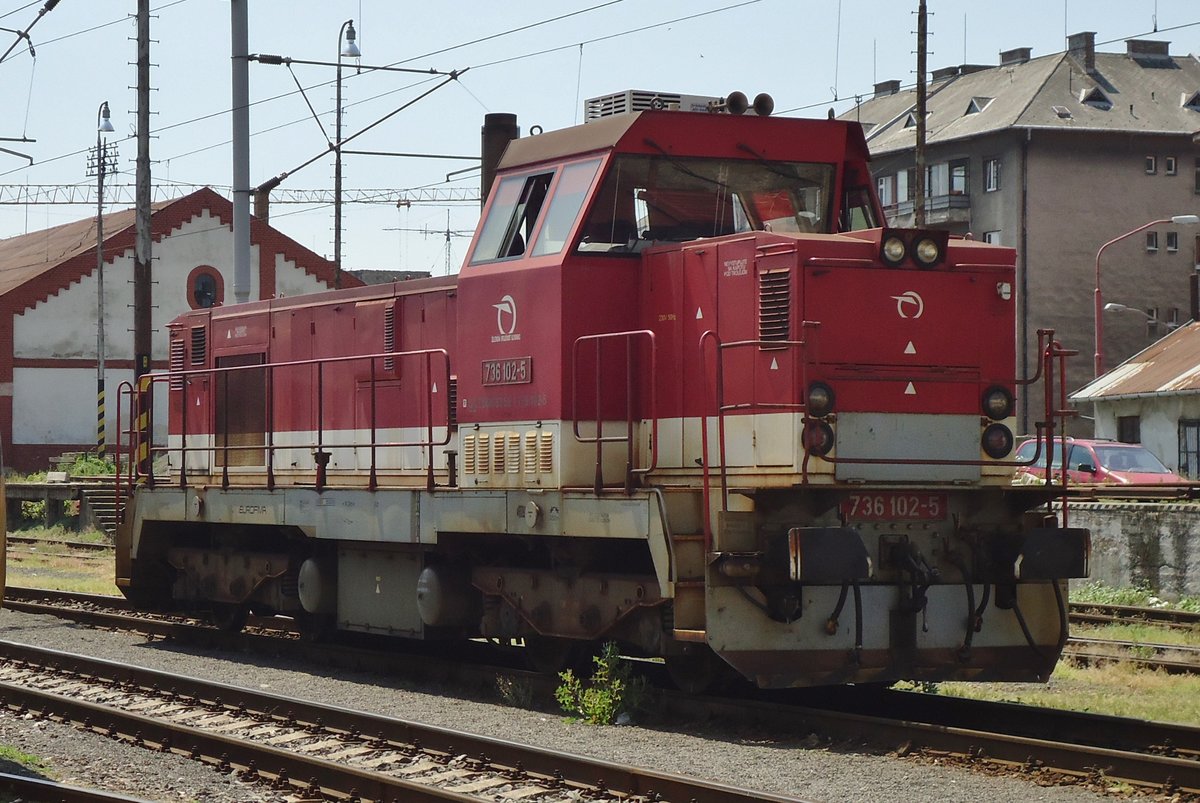 ZSSK 736 102 lauft am 31 Mai 2015 um in Bratislava hl.st.