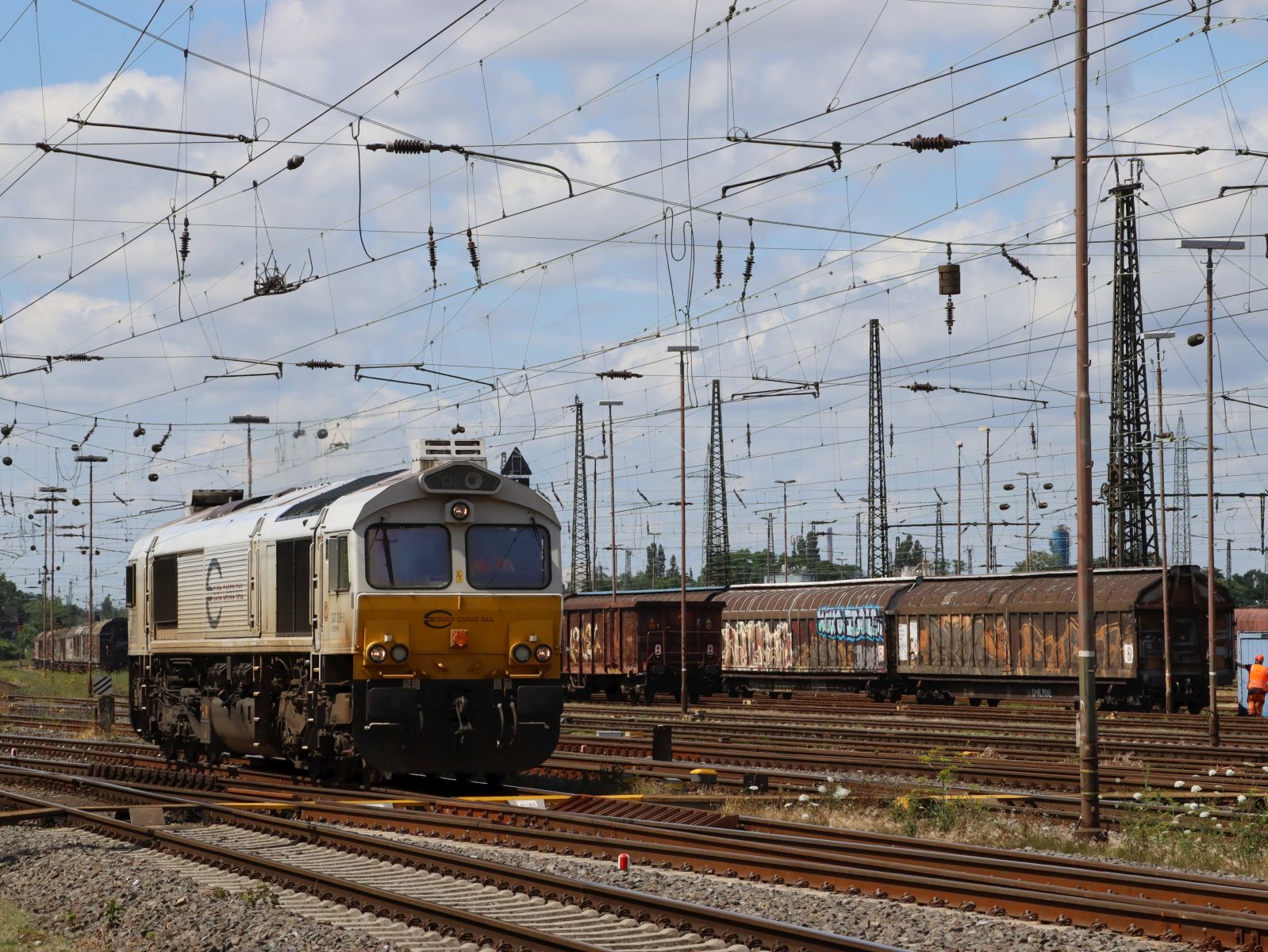 ECR (Euro Cargo Rail) Diesellokomotive 247 038-3 G�terbahnhof Oberhausen West 11-07-2024.

ECR (Euro Cargo Rail) diesellocomotief 247 038-3 goederenstation Oberhausen West 11-07-2024.