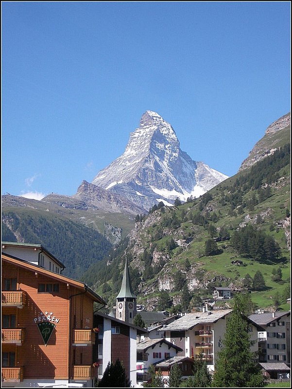 Aussicht auf Zermatt und das Matterhorn. 31.07.07 (Jeanny)