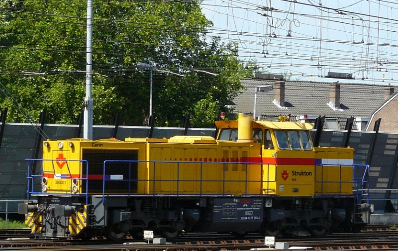 Strukton Lok Carin fotografiert in Utrecht 16-07-2009.