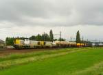 NMBS 7800 und 7807 mit G�terzug.