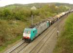 NMBS 2823 mit G�terzug bei Gemmenich 04-04-2014.