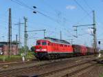 DB Schenker Diesellok 232 583-5 mit G�terzug.