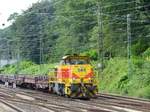 EH (Eisenbahn und H�fen GmbH) Diesellok 544 Abzweig Lotharstrasse, Forsthausweg, Duisburg 08-07-2016.