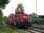 DB Cargo Diesellok 265 011-7 mit Schwesterlok Atroper Stra�e, Duisburg 13-10-2017.