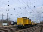 DB Netz Diesellok 203 316-5 Rangierbahnof K�ln-Kalk Nord 08-03-2018.