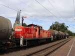 DB Cargo Diesellokomotive 294 958-4 rangiert mit Kesselwagen. Bahnhof Salzbergen 27-08-2025.

DB Cargo diesellocomotief 294 958-4 rangeert met ketelwagens. Station Salzbergen 27-08-2025.