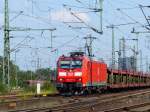 DB Schenker Lok 185 077-5 mit G�terzug.