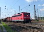 DB Schenker Lok 151 103-9 met G�terzug, Oberhausen West 11-09-2015.