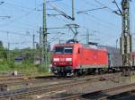 DB Schenker Lok 145 074-1 met G�terzug, Oberhausen West 11-09-2015.