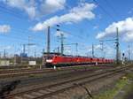 DB Cargo Lokomtive 189 075-5 met Schwesterlok G�terbahnhof Oberhausen West 12-03-2020.
