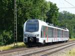 Abellio Triebzug ET 25 2306 bei Bahn�bergang Wasserstrasse, Hamminkeln 18-06-2021.