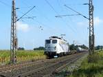 Lokomotion Lokomotive 139 177-0 Bahn�bergang Waldweg, Rees, bei Emmerich am Rhein 12-09-2014.