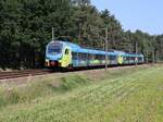 Abellio Westfalenbahn Triebzug ET 409 und ET 407 Bernte, Emsb�ren 03-06-2022.