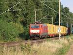 DB Cargo Lokomotive 189 088-8 Bahn�bergang Felix-Lensing-Stra�e, H�thum 18-08-2022.