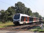 Vias Triebzug ET 25 2305 Bahn�bergang Frietenweg, Hamminkeln 19-09-2024.