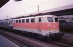 141 436 mit Silberling Steuerwagen in N�rnberg Hbf 1989.