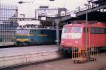 110 478-5 und NMBS Lok 1606 in K�ln Hbf 19-08-1992.