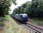SBB Cargo Lokomotive 193 522-5 (91 80 6193 522-5 D-SIEAG) mit dem Name  Elbe  bei Bahn�bergang Auxiliatrixweg,Venlo, Niederlande 24-07-2025.