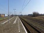 Bahnsteig Gleis 1 und 2 station Vlaardingen Centrum 16-03-2017.