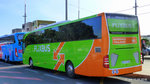 Frankreich, Languedoc-Roussillon, Hérault, Montpellier Sabines (an der Trambahn Linie 2): ein Reisebus von FLIXBUS (MERCEDES TOURISMO).