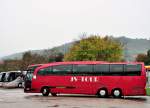 Mercedes Benz Travego von JV-Tour aus der CZ am 11.9.2014 in Krems gesehen.