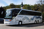 Setra 416 HDH von Schdel Reisen aus der BRD in Krems gesehen.