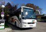 VOLVO 9700 von SLB (Steirische Landesbahnen) aus sterreich am 29.August 2014 in Krems gesehen.