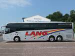 Volvo 9700 von Lang aus Deutschland im Stadthafen Sassnitz.