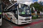 Volvo 9900 Euro 6 von der ALEX Bustouristik aus Deutschland am 17.August 2014 in Krems gesehen.