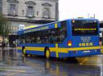 AAGL-Mercedes Citaro NR.61 mit Werbung fr Ikea ,am Bahnhof Liestal am 23.10.11