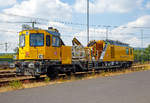   Das Tunnelinspektionsfahrzeug TIF 705 102 (Schweres Nebenfahrzeug Nr.99 80 9 146 002-7 D-DB) ist am 07.07.2018 beim ICE-Bahnhof Montabaur abgestellt.