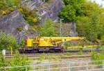   Der 125t - KIROW Gleisbauschienenkran KRC 810 T der Hering Bau (Burbach), Schweres Nebenfahrzeug Nr.