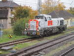 NXRL 4185 126 wartete,am 12.Oktober 2025,in Bergen/Rügen auf Rangierfahrsignal.