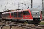 RB 27874 von Stendal nach Braunschweig Hbf bei der Ausfahrt im Bahnhof Stendal.27.08.2011