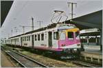 Der MThB ABDe 536 613-3 mit einem Nahverkehrszug nach Kreuzlingen beim Halt in Singen.