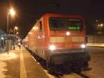 112 106-0 mit S1 von Rostock Hbf Richtung Warnemnde kurz nach der Ankunft im Haltepunkt Rostock-Ltten Klein.(04.01.2011)