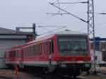 628 311-2 abgestellt im BW Rostock Hbf und wartet auf den nchsten Einsatz.(09.01.2011)